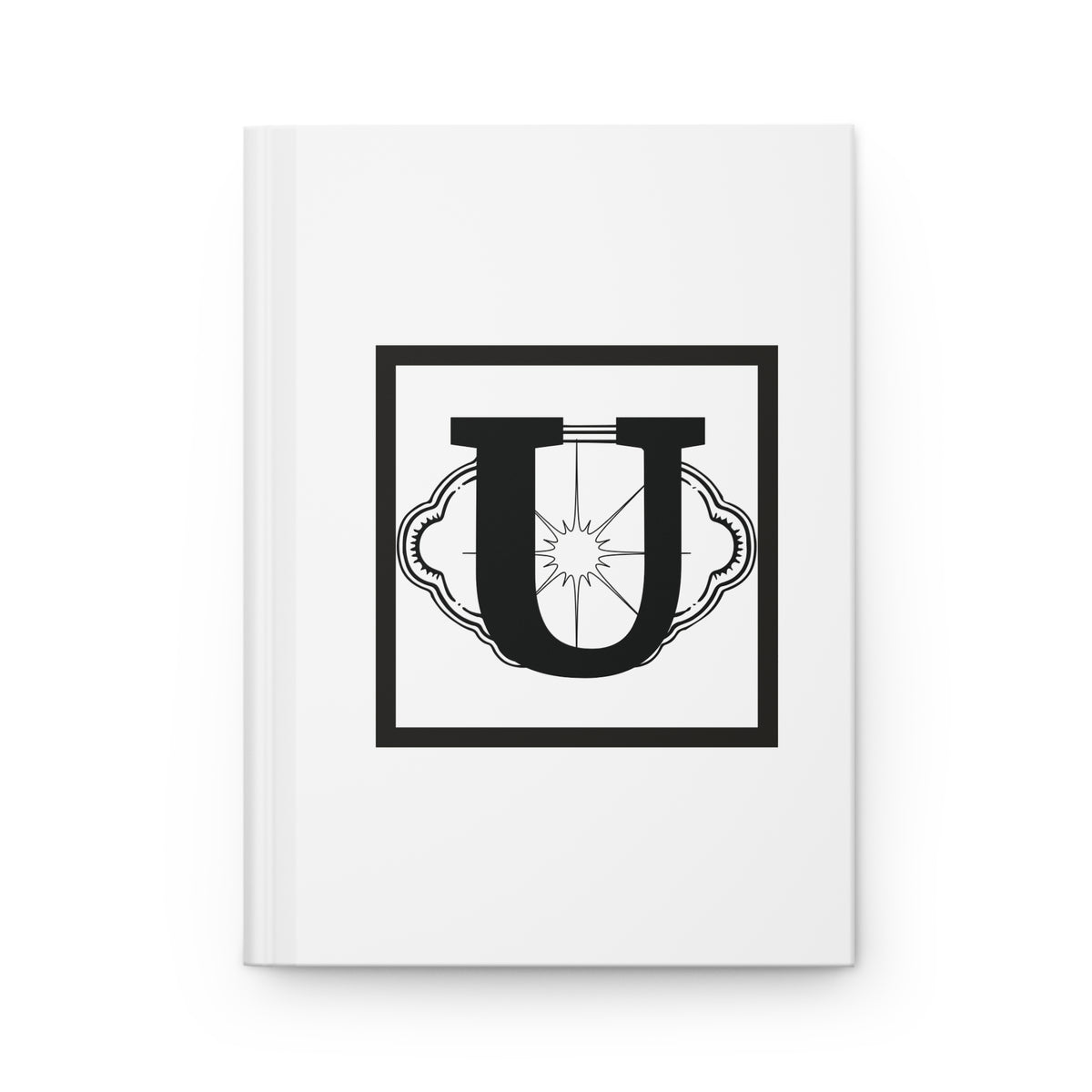 Letter U Minimalist Design - SorshaNova - Hardcover Blank-Lined Journal Matte