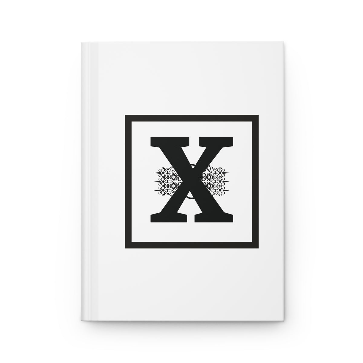 Letter X Minimalist Design - SorshaNova - Hardcover Blank-Lined Journal Matte