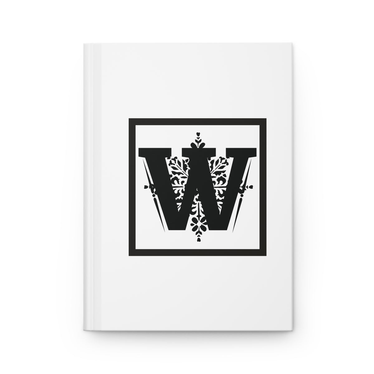 Letter W Minimalist Design - SorshaNova - Hardcover Blank-Lined Journal Matte