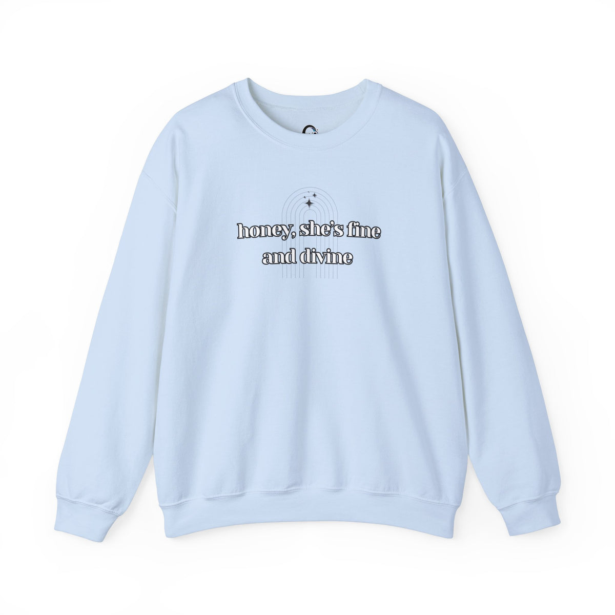 Honey, She's Fine And Divine Design - SorshaNova - Unisex Heavy Blend™ Crewneck Sweatshirt