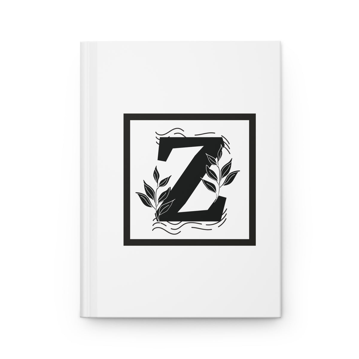 Letter Z Minimalist Design - SorshaNova - Hardcover Blank-Lined Journal Matte