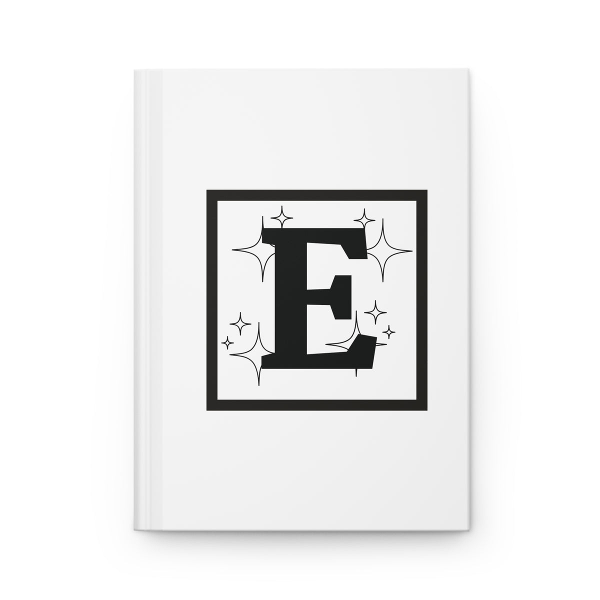 Letter E Minimalist Design - SorshaNova - Hardcover Blank-Lined Journal Matte
