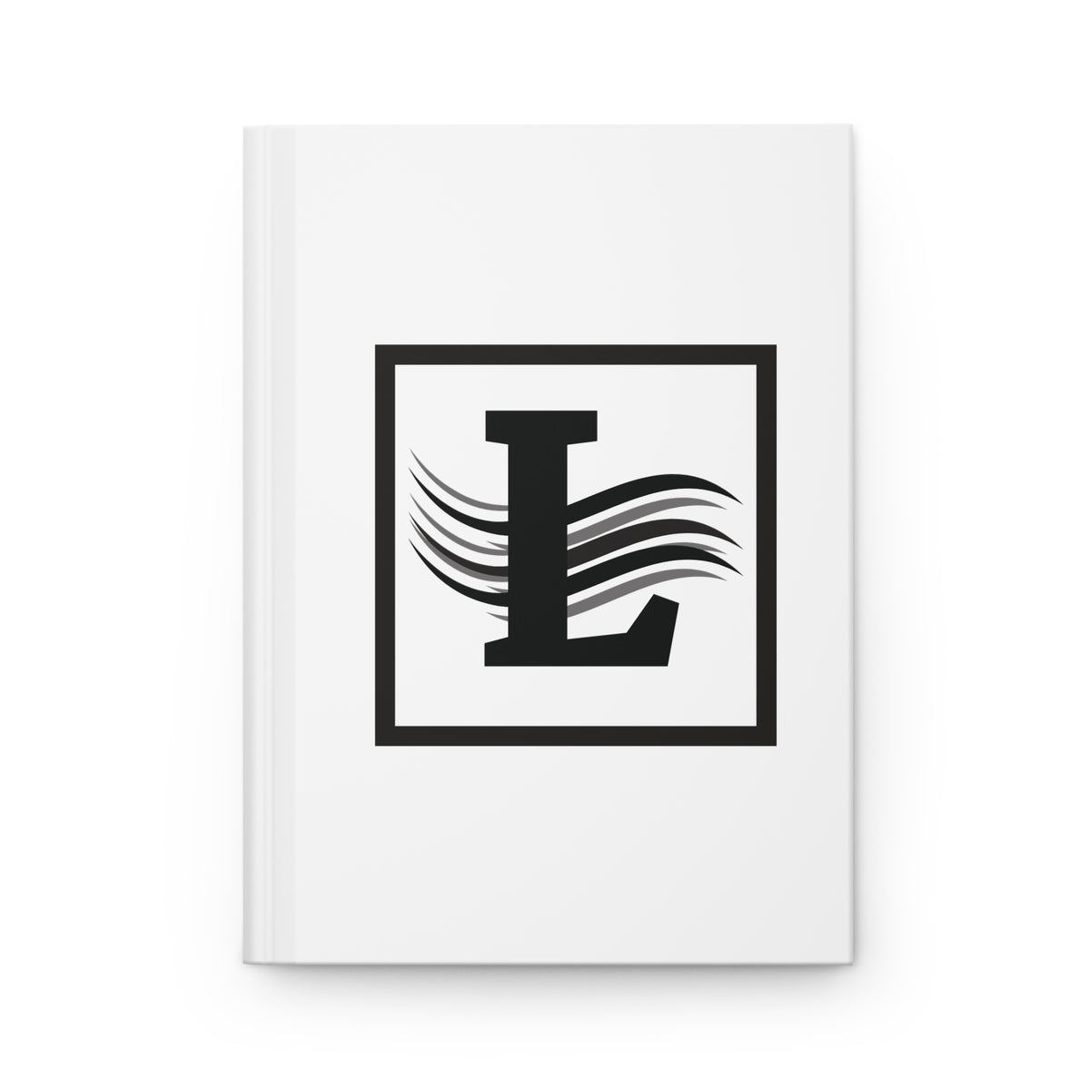 Letter L Minimalist Design - SorshaNova - Hardcover Blank-Lined Journal Matte