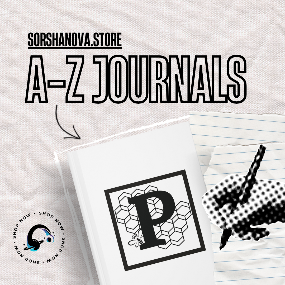 Letter P Minimalist Design - SorshaNova - Hardcover Blank-Lined Journal Matte