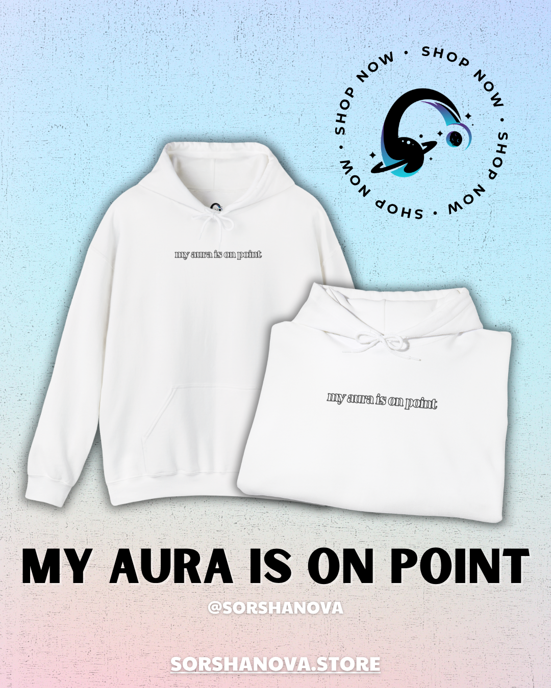 My Aura Is On Point Design - SorshaNova - Unisex Heavy Blend™ Hooded Sweatshirt