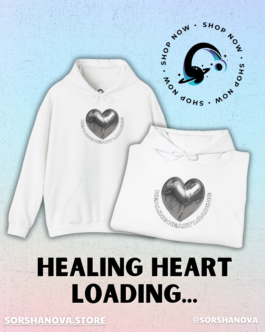 Healing Hearts Loading Design - SorshaNova - Unisex Heavy Blend™ Hooded Sweatshirt