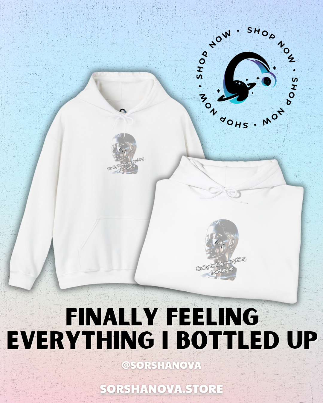 Finally, Feeling Everything That I Bottled Up - Unisex Heavy Blend™ Hooded Sweatshirt