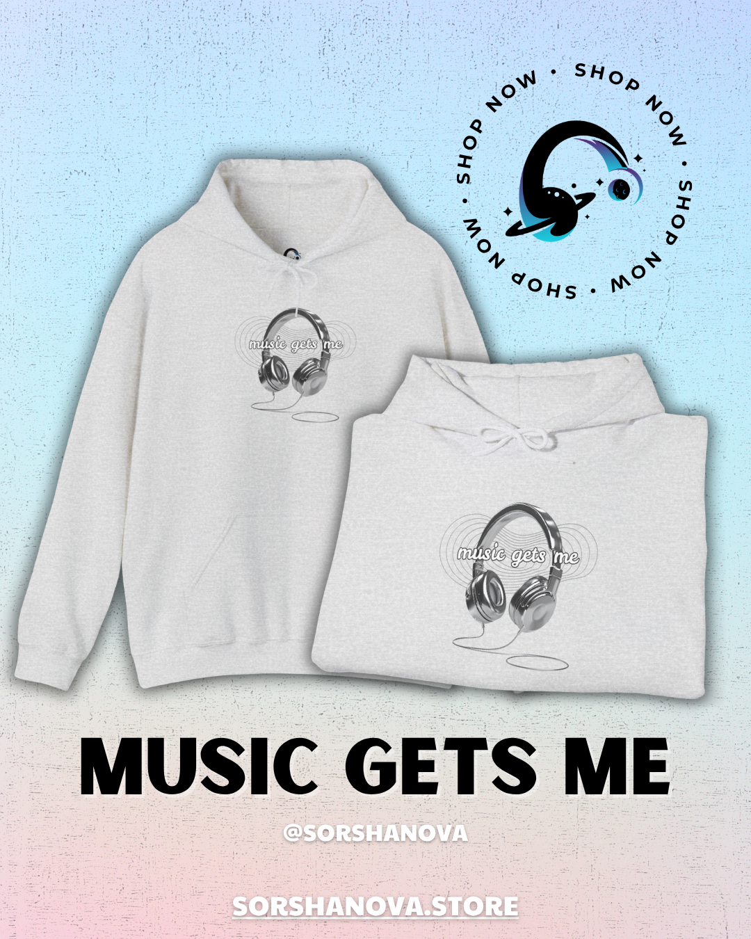 Music Gets Me - Unisex Heavy Blend™ Hooded Sweatshirt