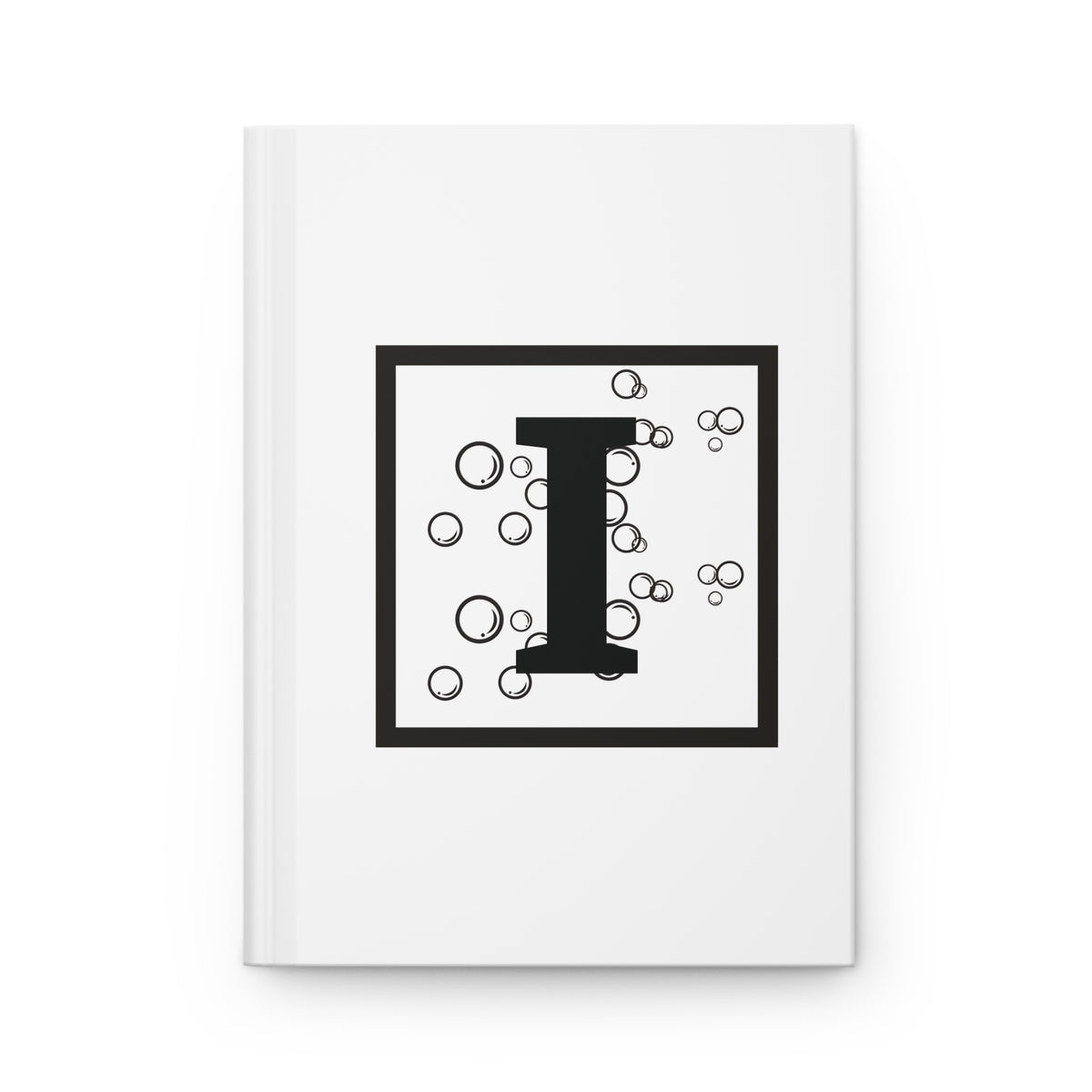 Letter I Minimalist Design - SorshaNova - Hardcover Blank-Lined Journal Matte