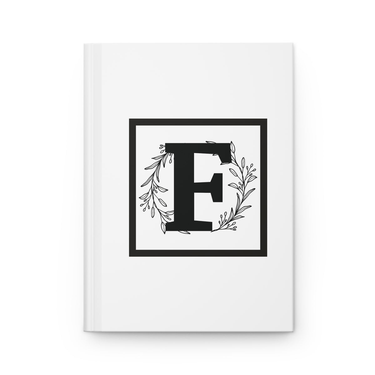 Letter F Minimalist Design - SorshaNova - Hardcover Blank-Lined Journal Matte