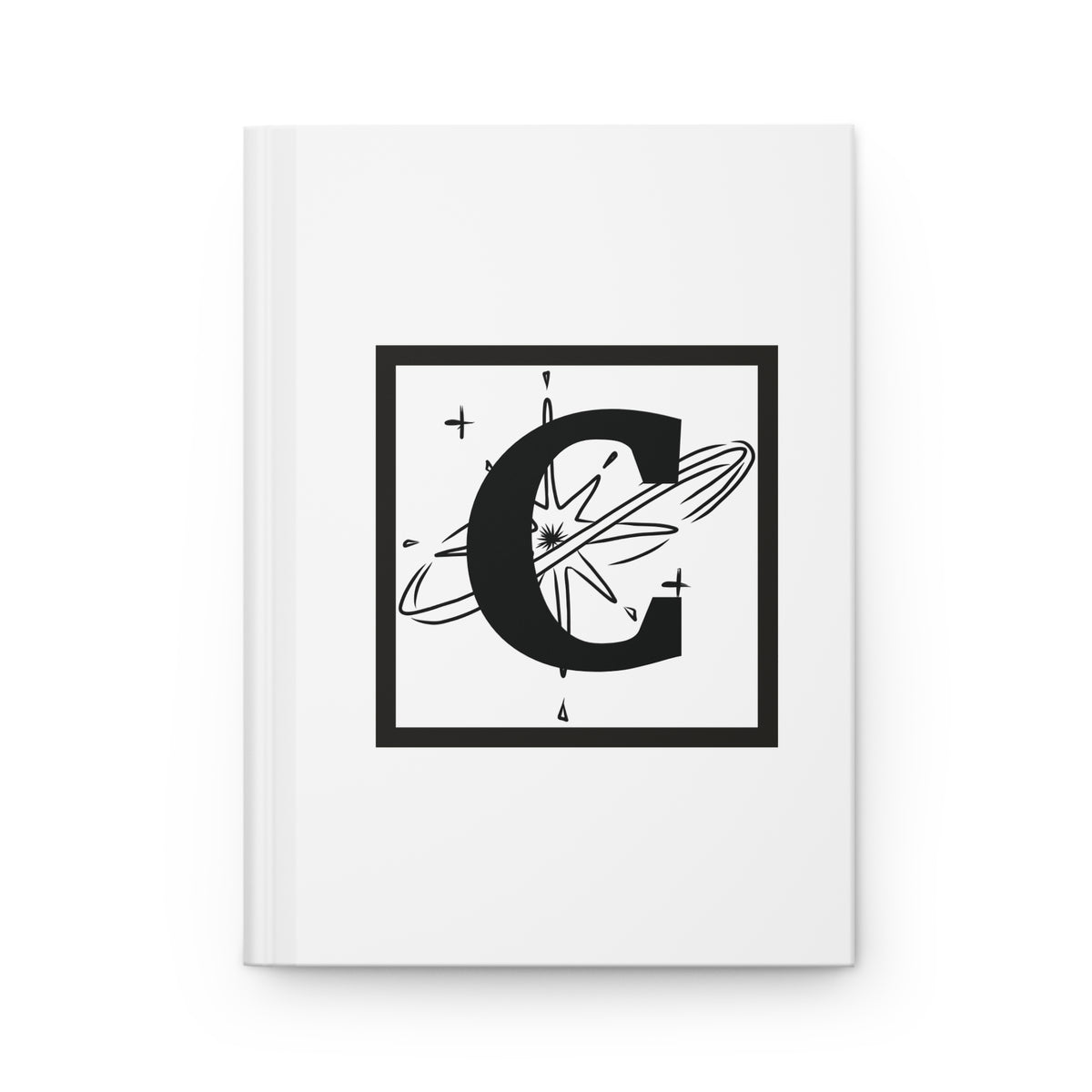Letter C Minimalist Design - SorshaNova - Hardcover Blank-Lined Journal Matte