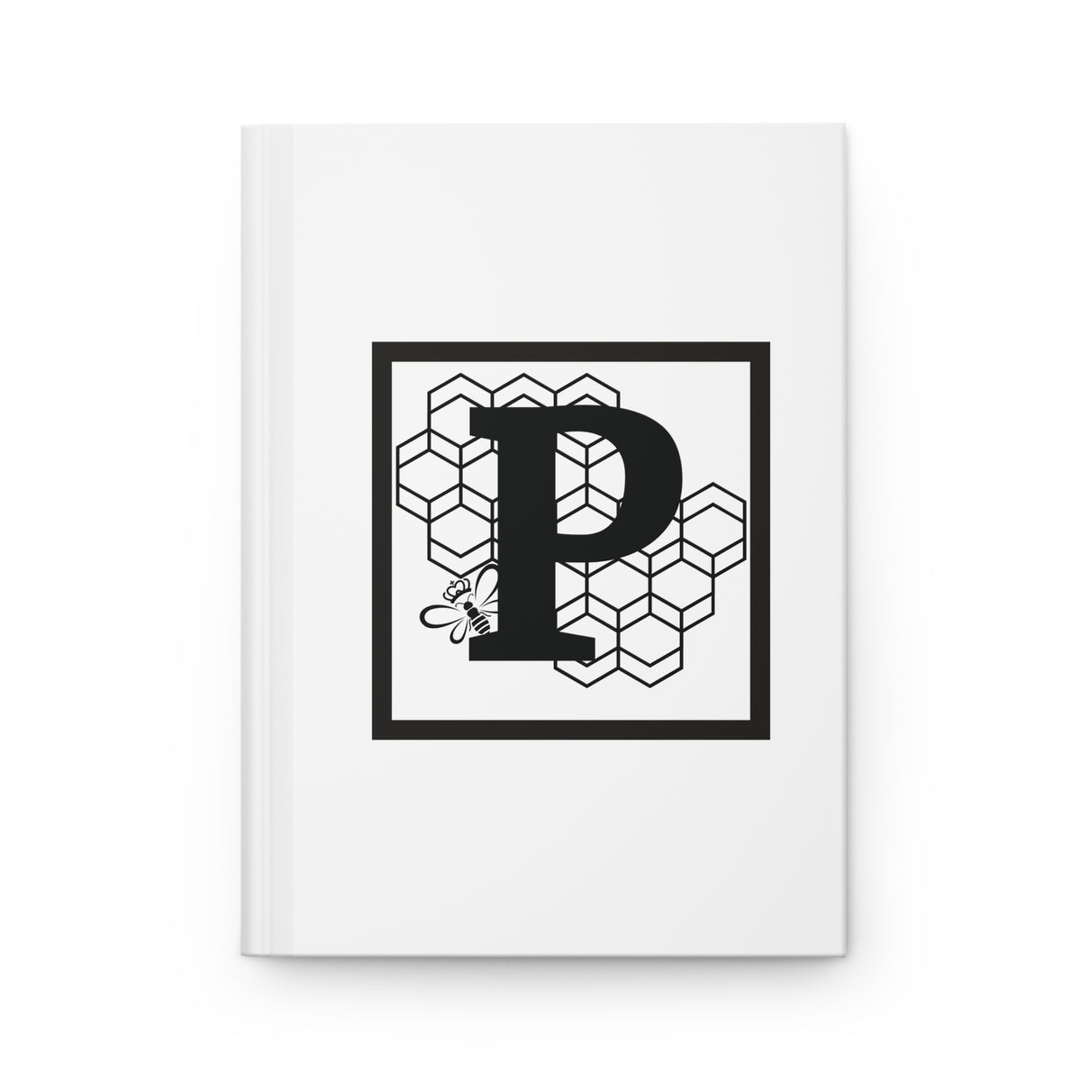 Letter P Minimalist Design - SorshaNova - Hardcover Blank-Lined Journal Matte