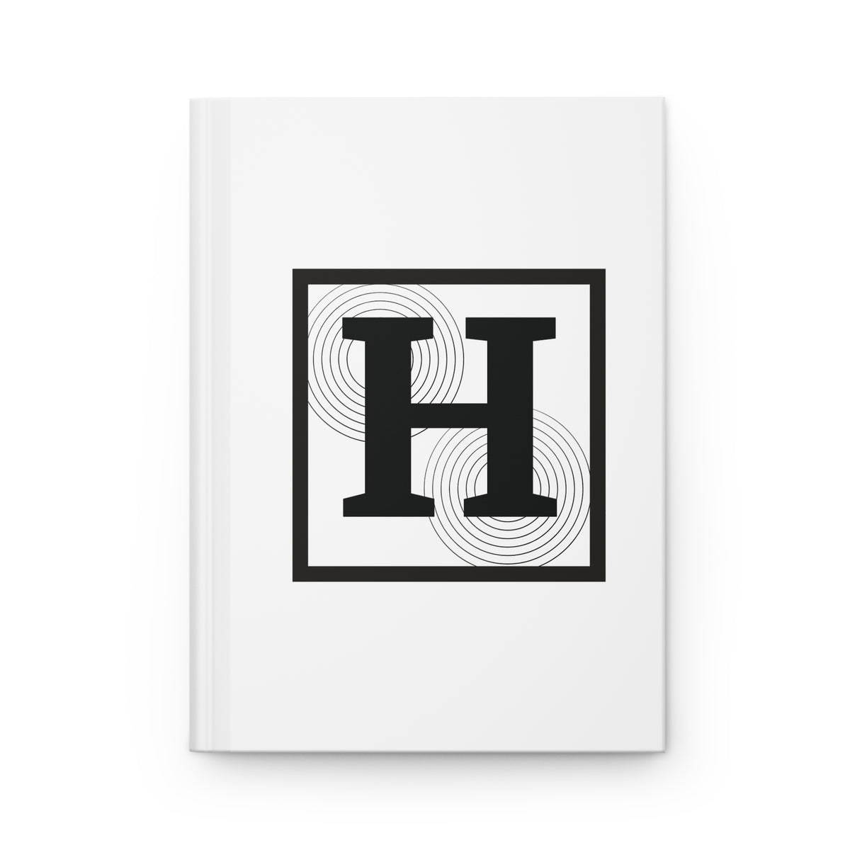 Letter H Minimalist Design - SorshaNova - Hardcover Blank-Lined Journal Matte