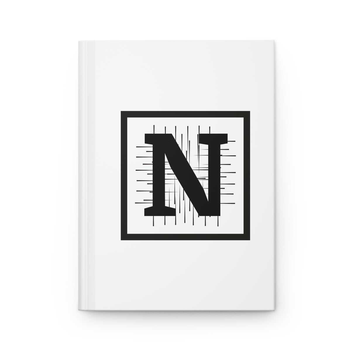 Letter N Minimalist Design - SorshaNova - Hardcover Blank-Lined Journal Matte